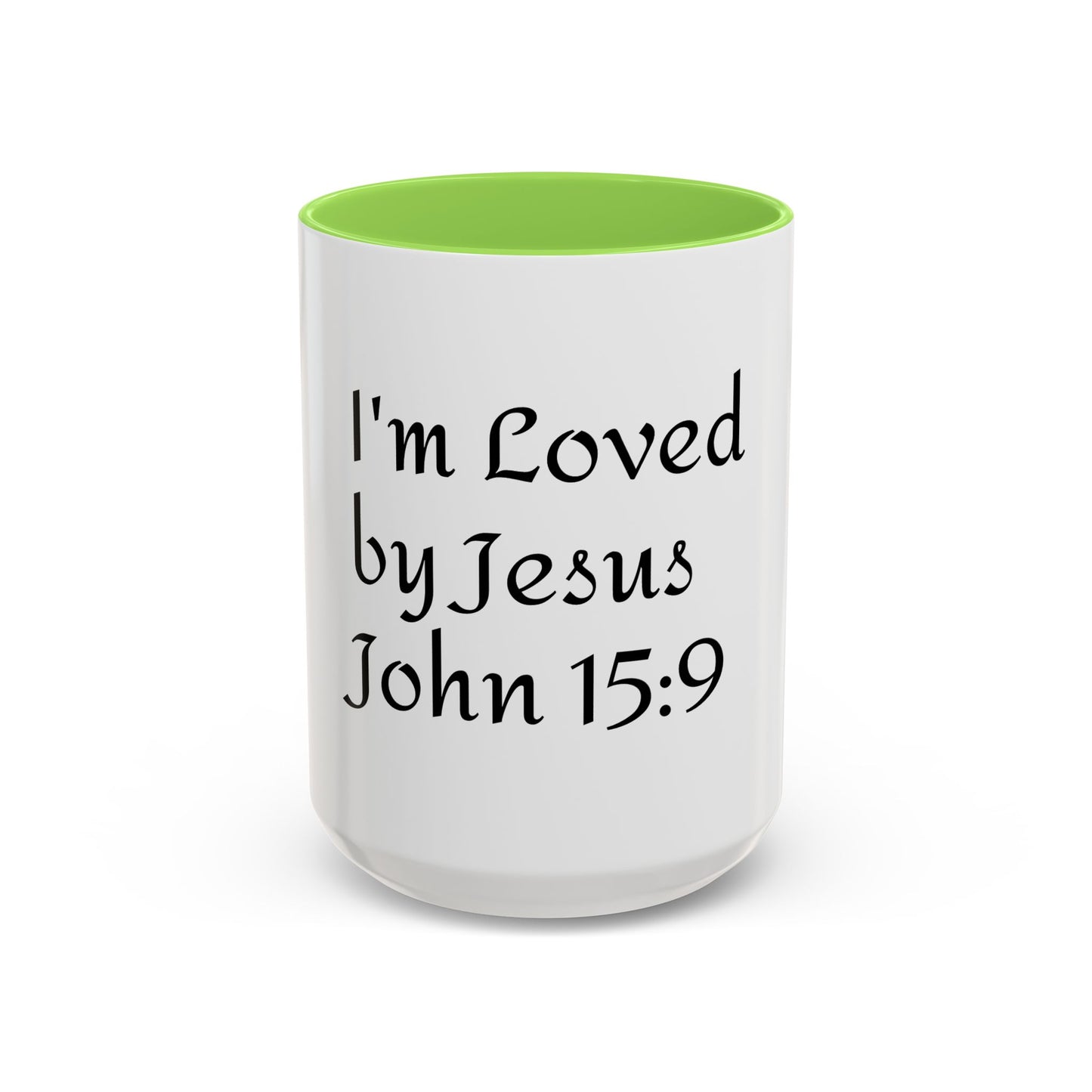 Inspirational Coffee Mug - "I'm Loved by Jesus John 15:9" - Perfect Gift for Faith Lovers