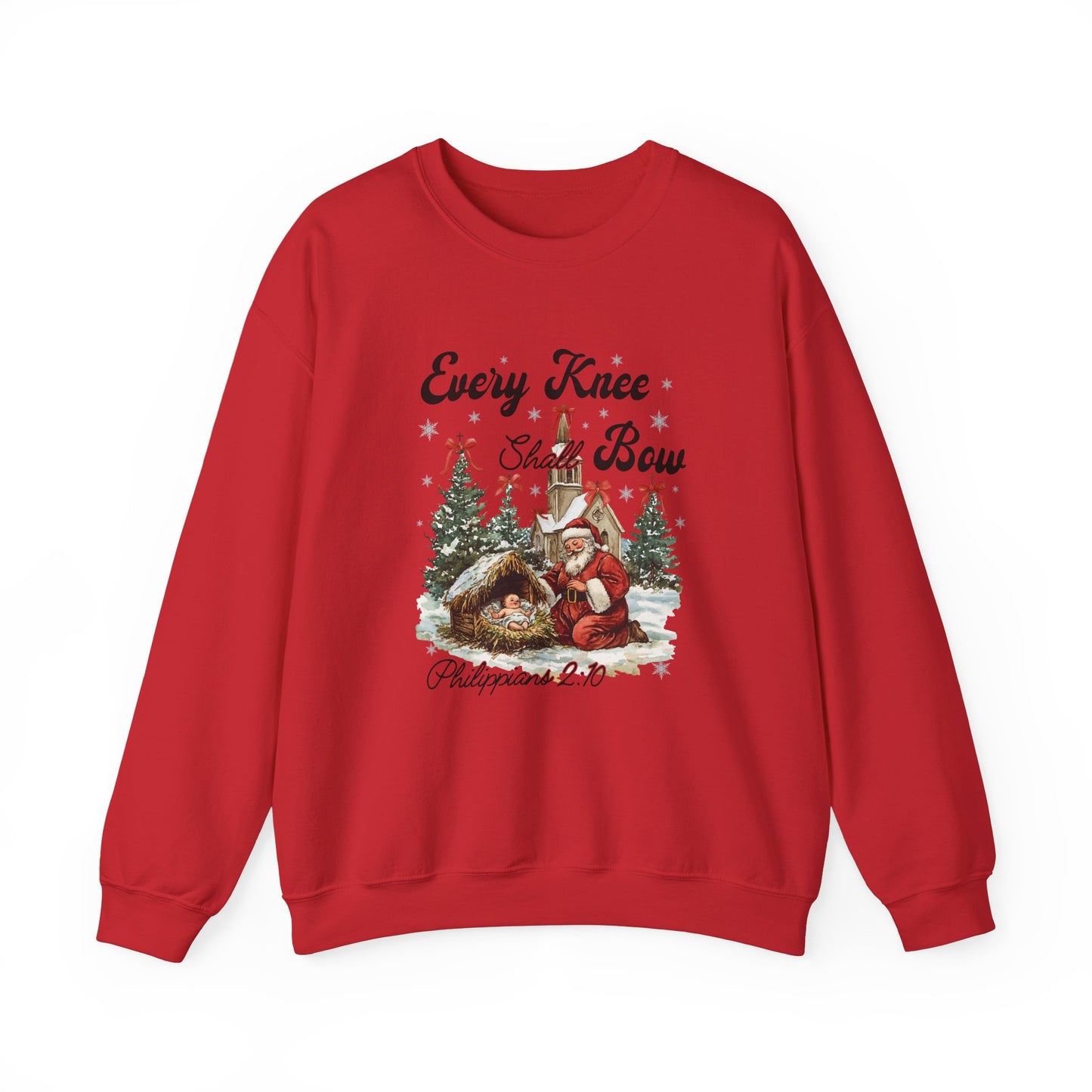 Every Knee Will Bow Philippians 2:10 Unisex Crewneck Sweatshirt
