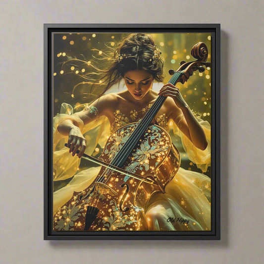 Celestial Sonata Wood Framed Canvas