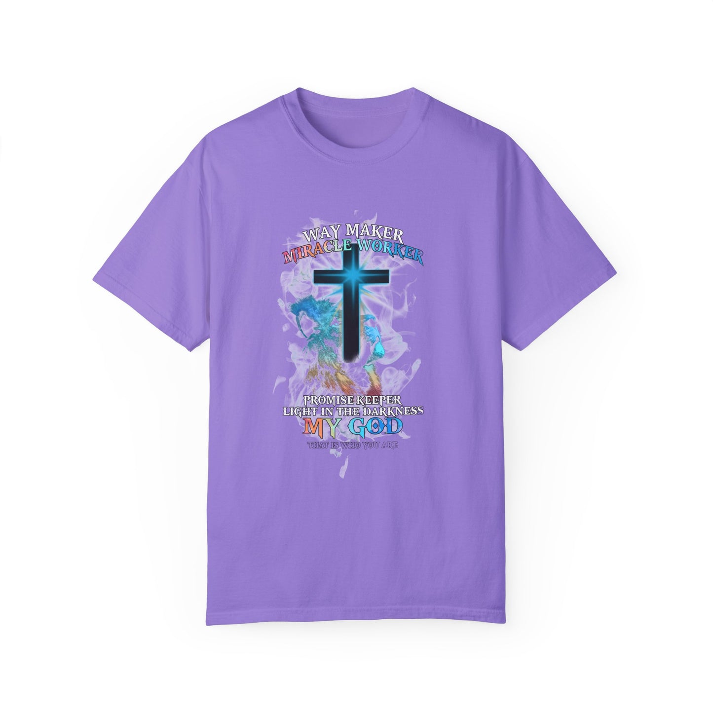 Inspirational Christian T-Shirt - "Waymaker, Miracle Worker, My God, That is Who You Are"