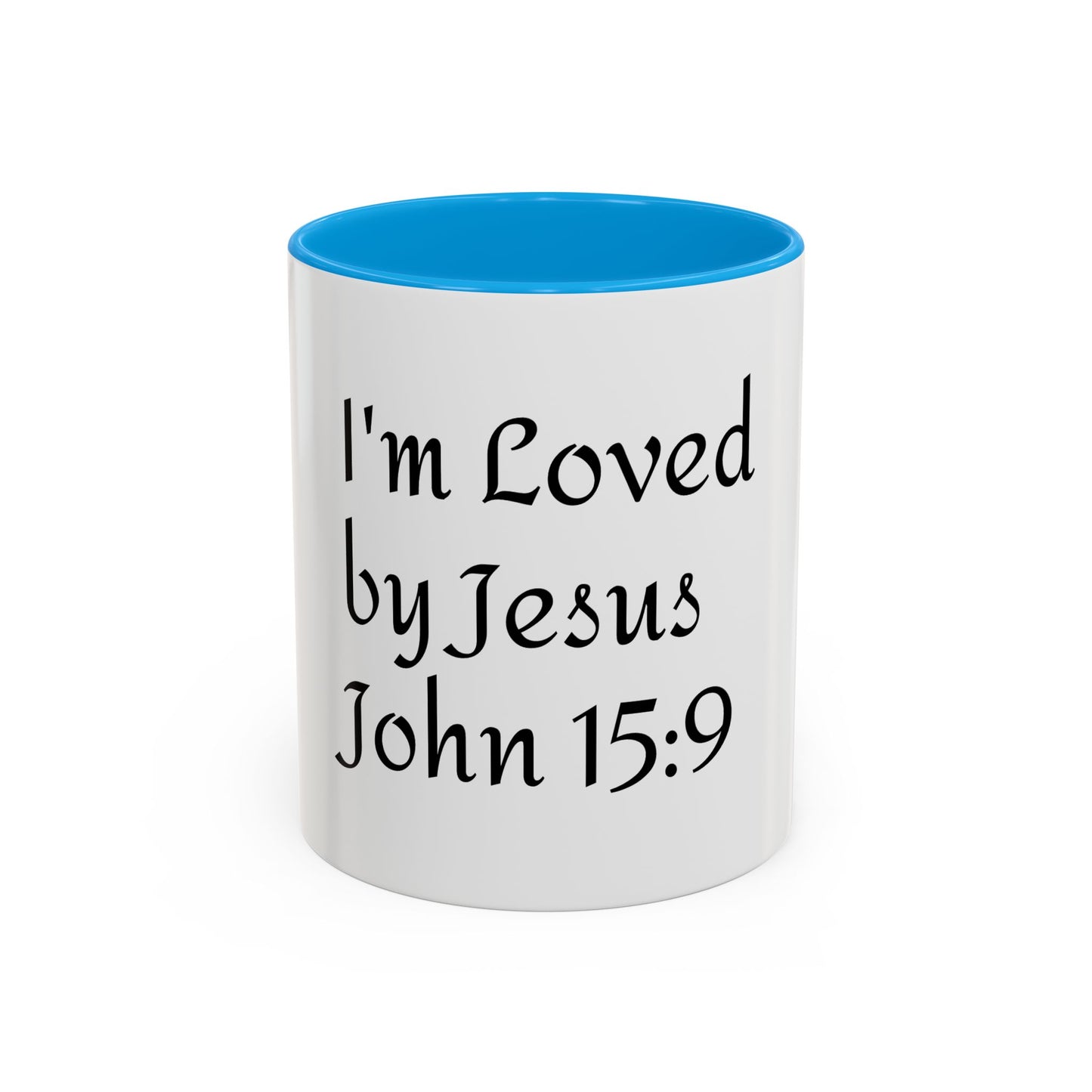 Inspirational Coffee Mug - "I'm Loved by Jesus John 15:9" - Perfect Gift for Faith Lovers