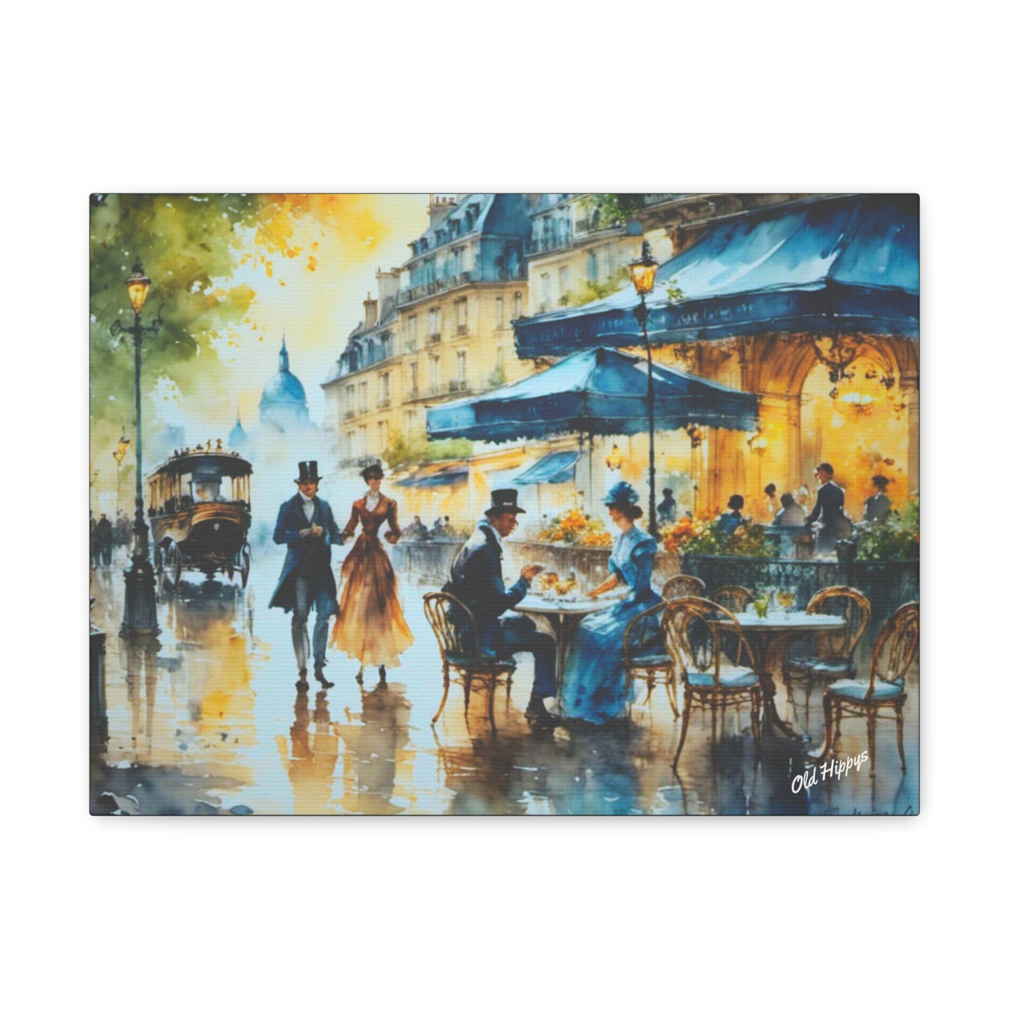 Dreamy Stone Cottage Canvas Wrap