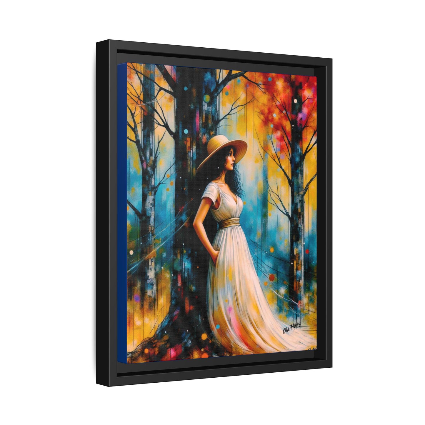 Whispers of Autumn Light Framed Canvas Art