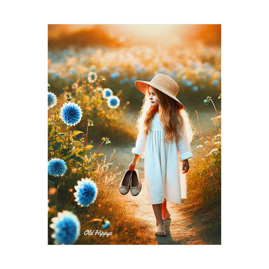 A Girl and Her Thoughts Matte Vertical Poster