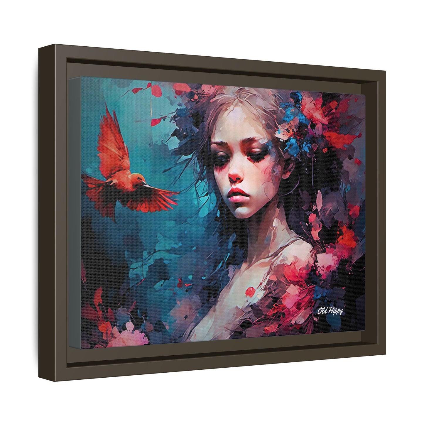 "Where Prayers Become Flight" Framed Canvas Art