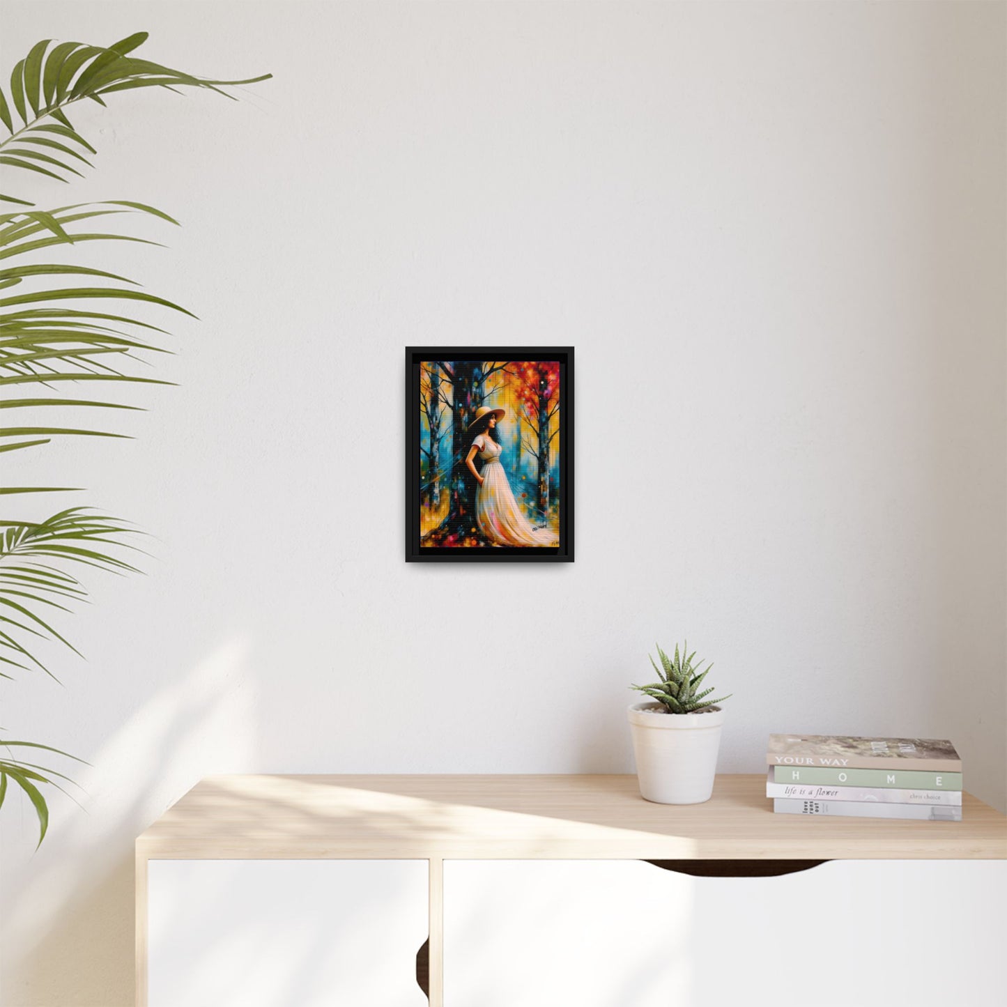 Whispers of Autumn Light Framed Canvas Art