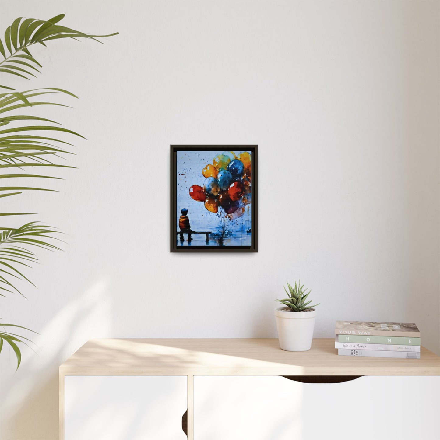 Dreamer's Pause Wood Framed Canvas Art by Old Hippy