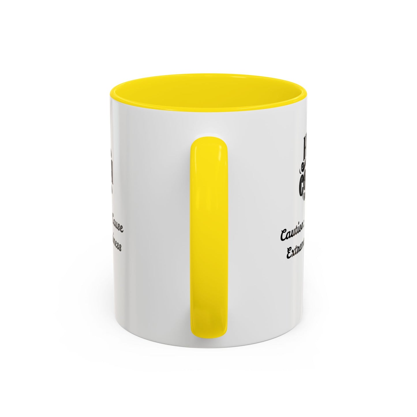 Funny Accent Hot Cocoa Mug - Caution: May Cause Extreme Happiness