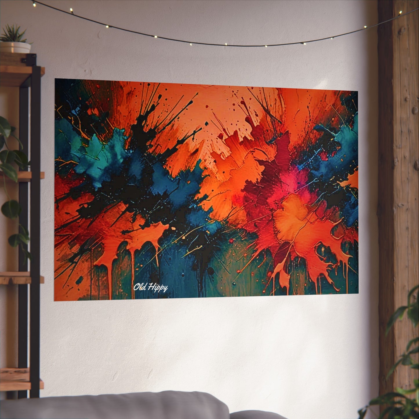 When Love Feels Like Leaving Abstract AI Fine Art Print by Old Hippy