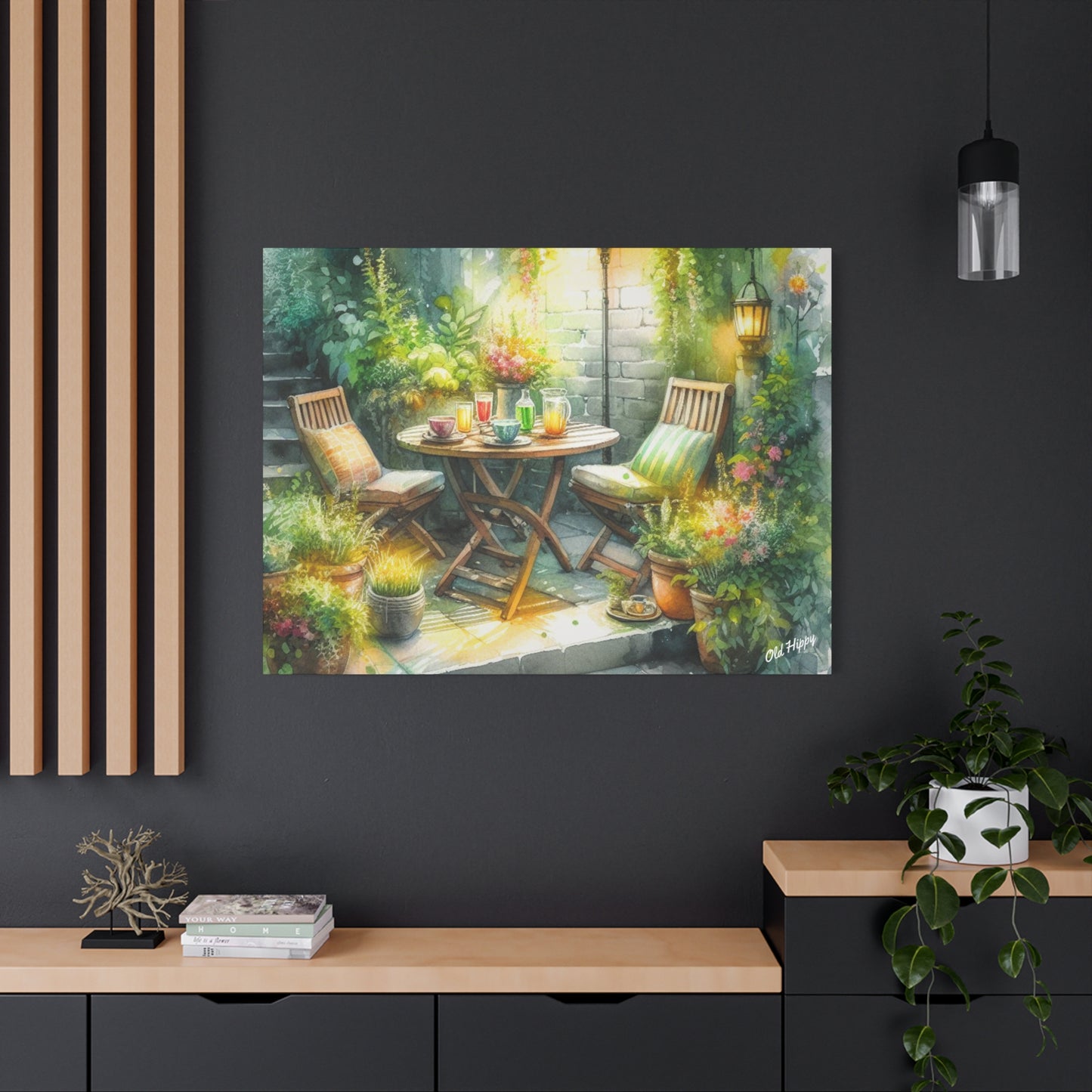 Serene Garden #1 Canvas Wrap