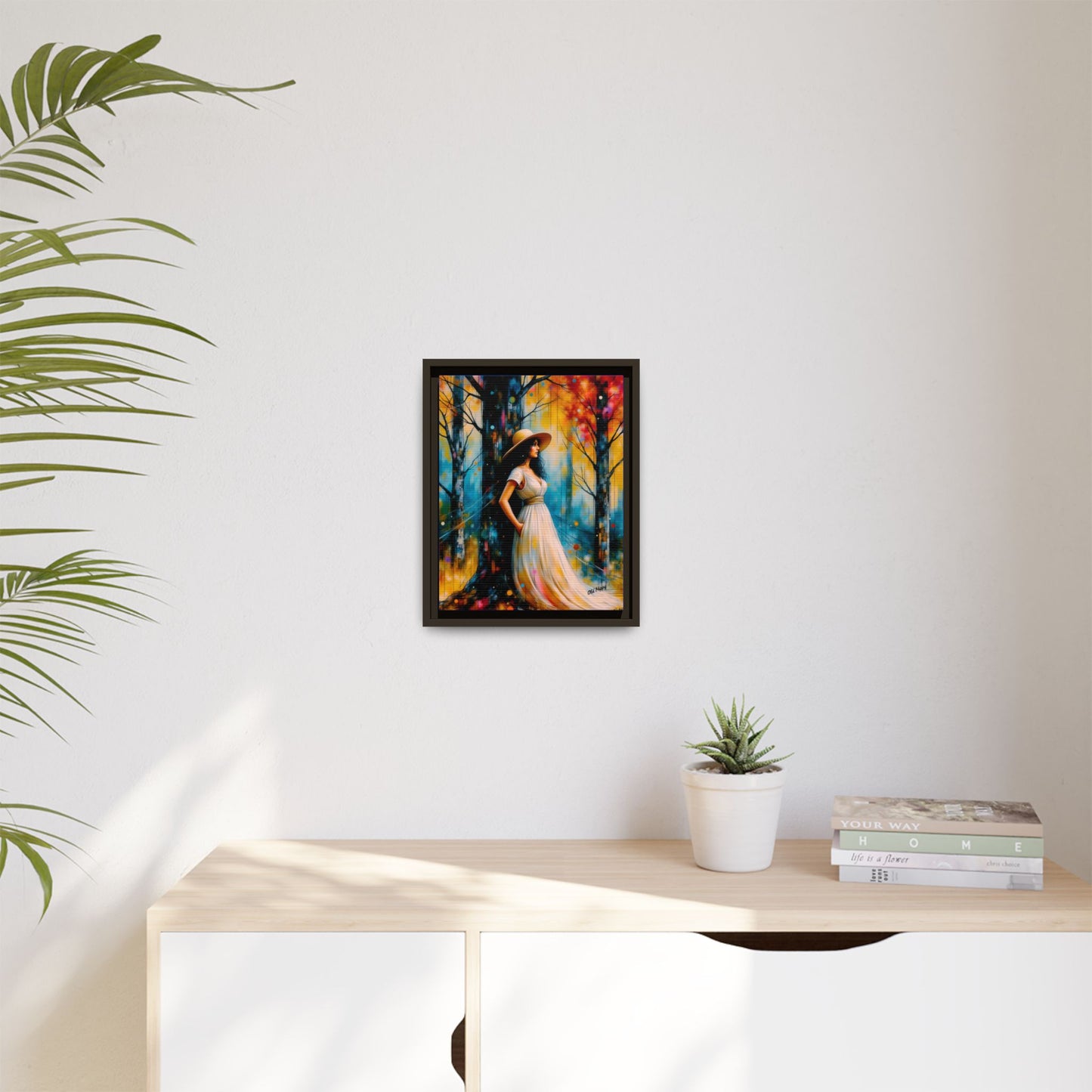 Whispers of Autumn Light Framed Canvas Art