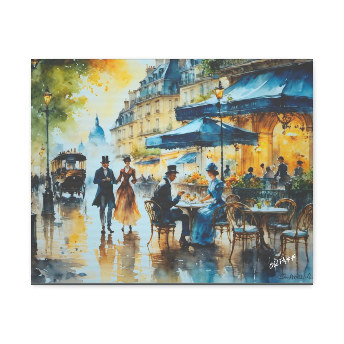 Dreamy Stone Cottage Canvas Wrap