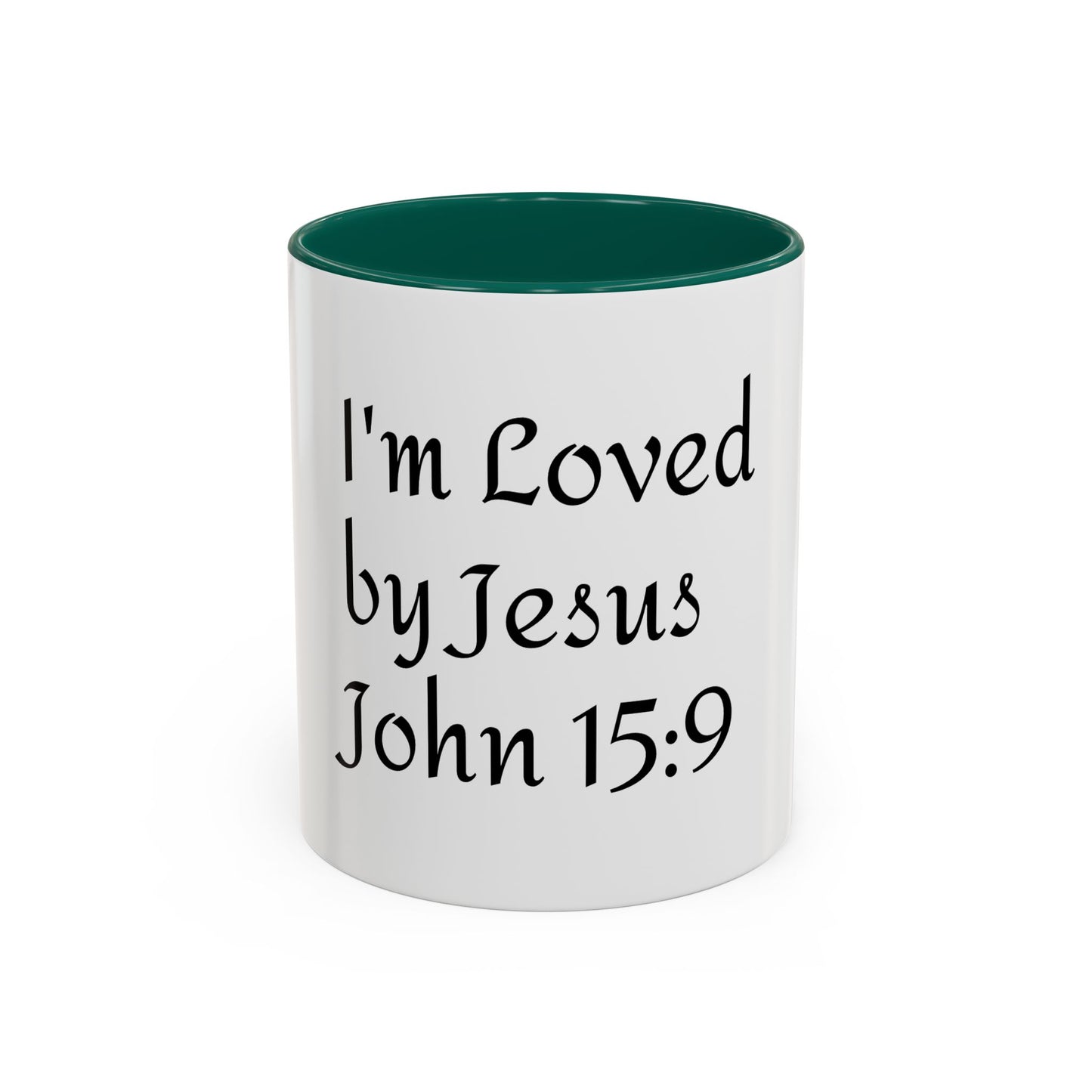 Inspirational Coffee Mug - "I'm Loved by Jesus John 15:9" - Perfect Gift for Faith Lovers