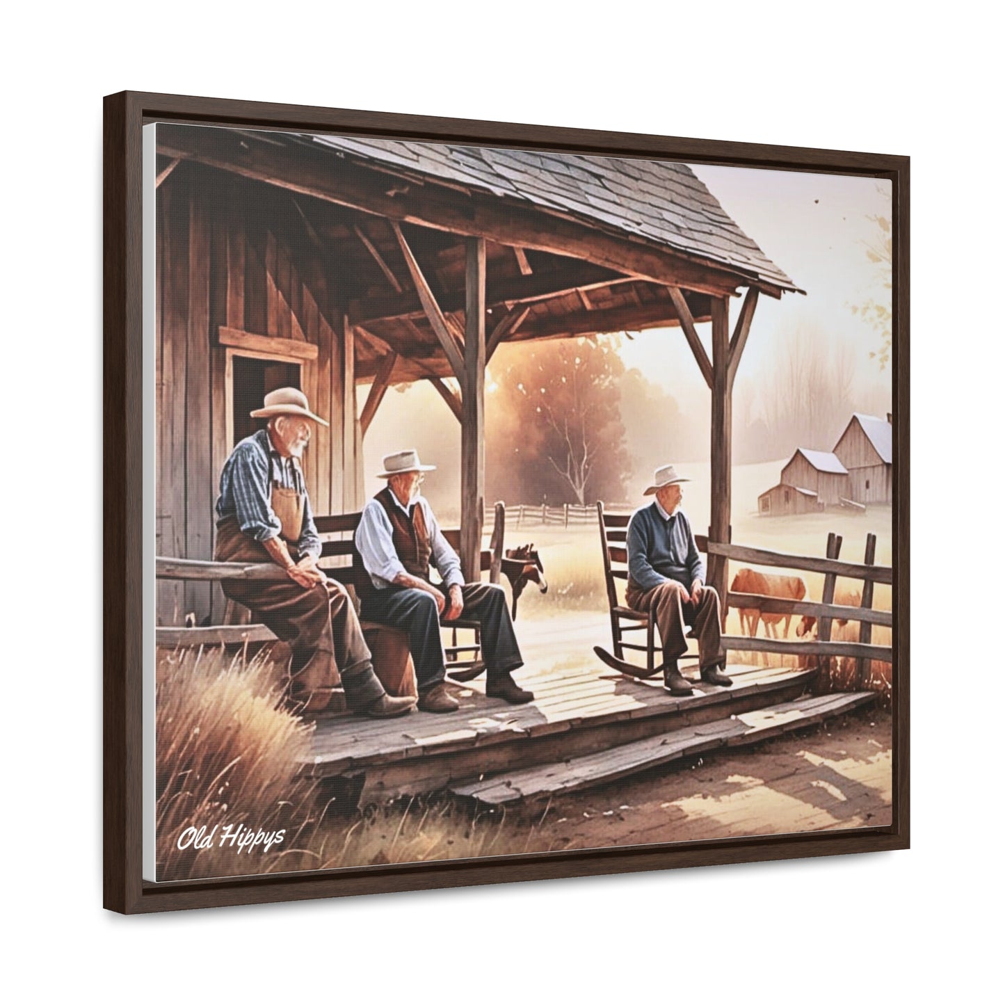 Farm Life Simplicity Framed Canvas Wrap