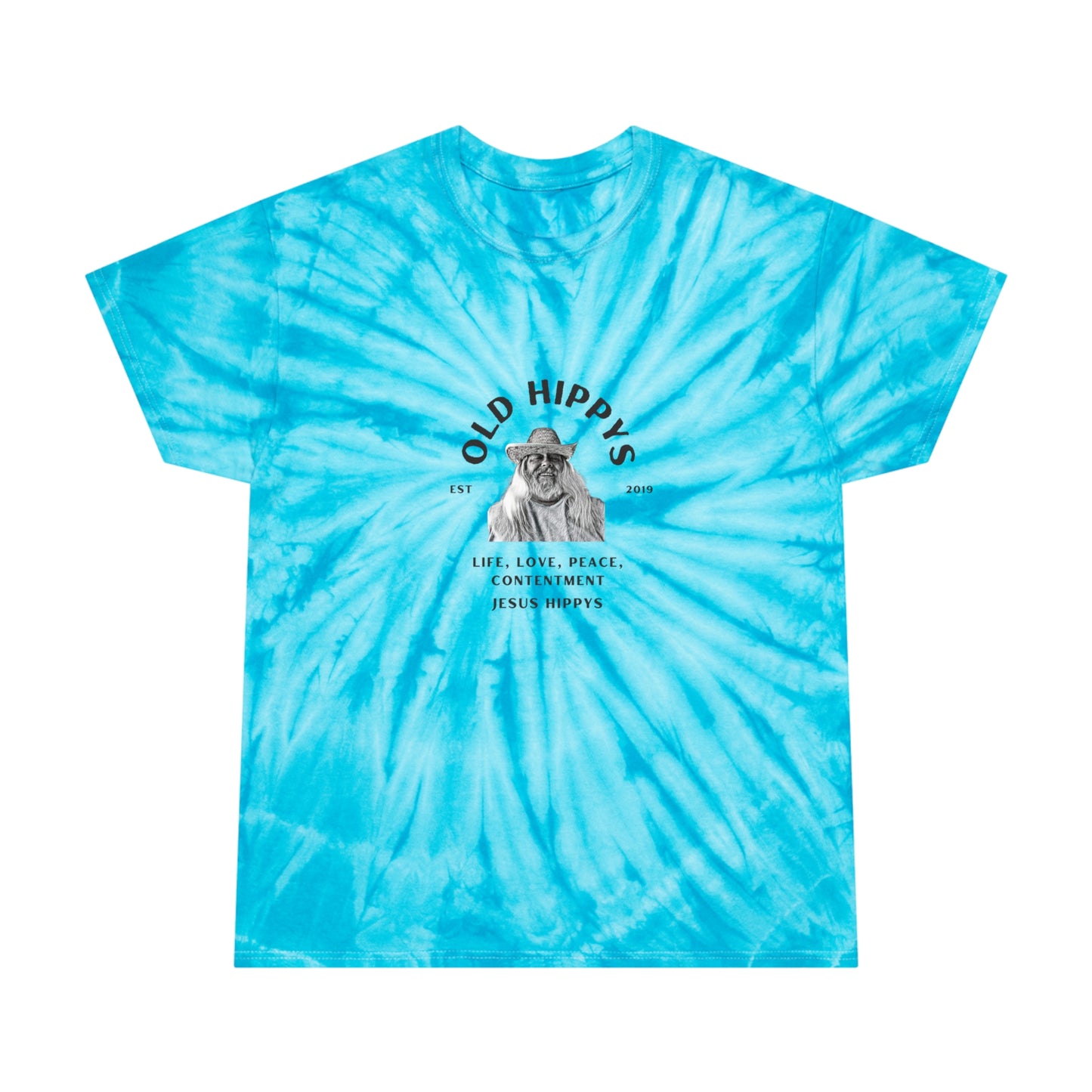 Old Hippys Logo Tie-Dye Tee