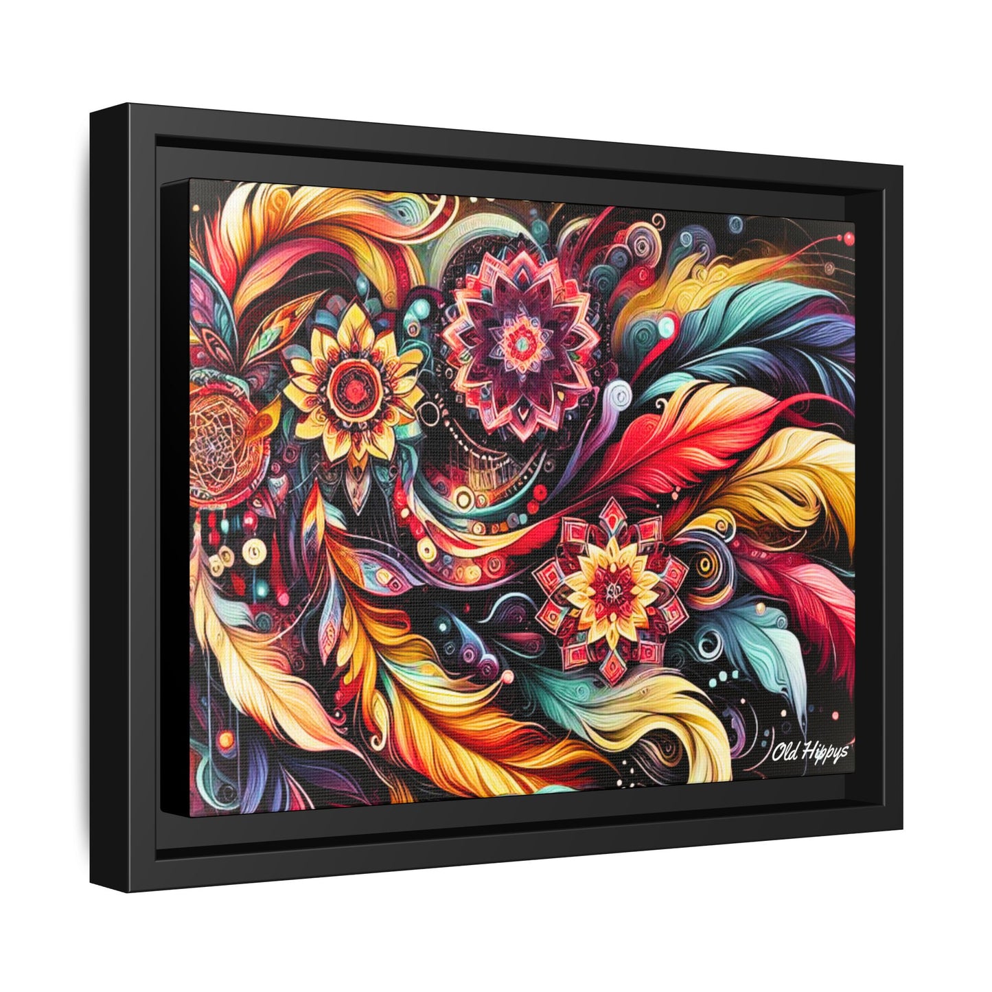 Bohemian Abstract Vision 3 Framed Canvas Wrap