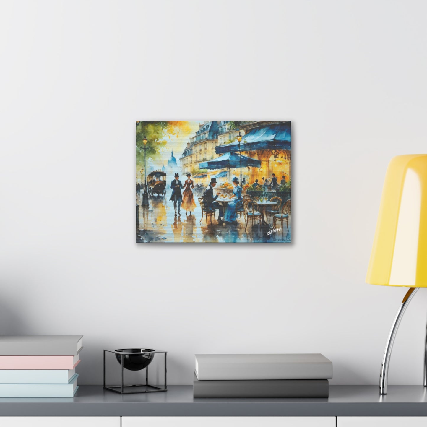 Dreamy Stone Cottage Canvas Wrap