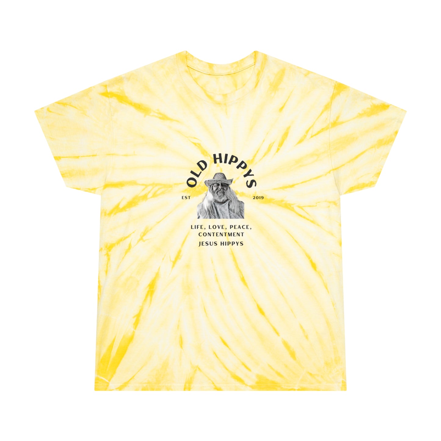 Old Hippys Logo Tie-Dye Tee