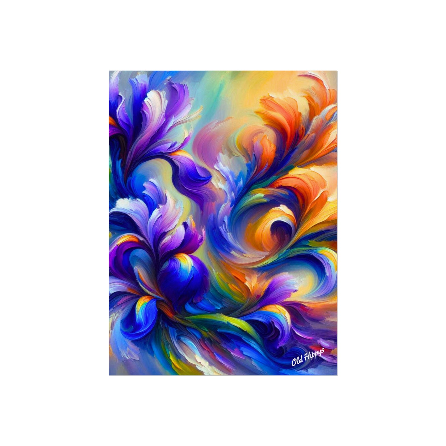 Iris Symphony Fine Art by Old Hippy