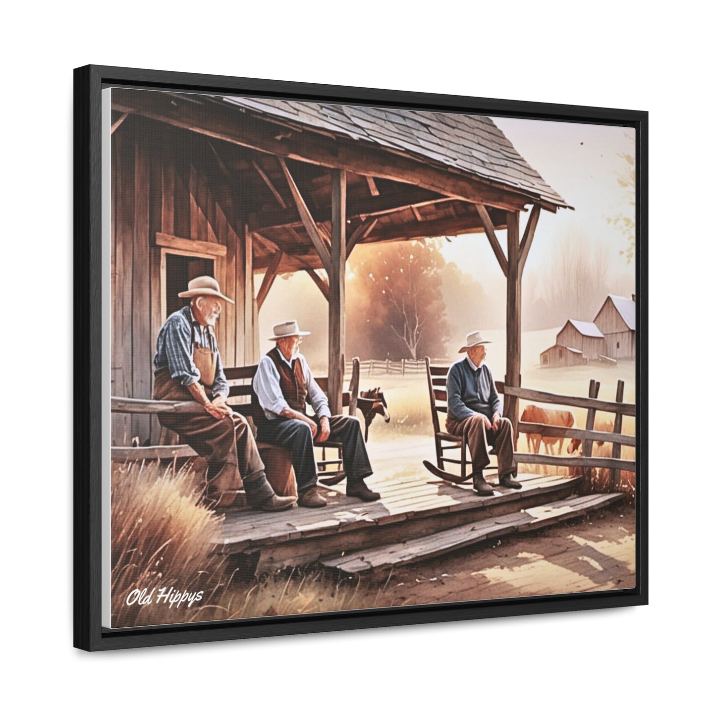 Farm Life Simplicity Framed Canvas Wrap