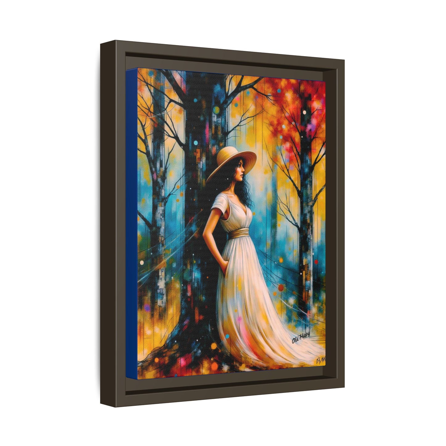 Whispers of Autumn Light Framed Canvas Art
