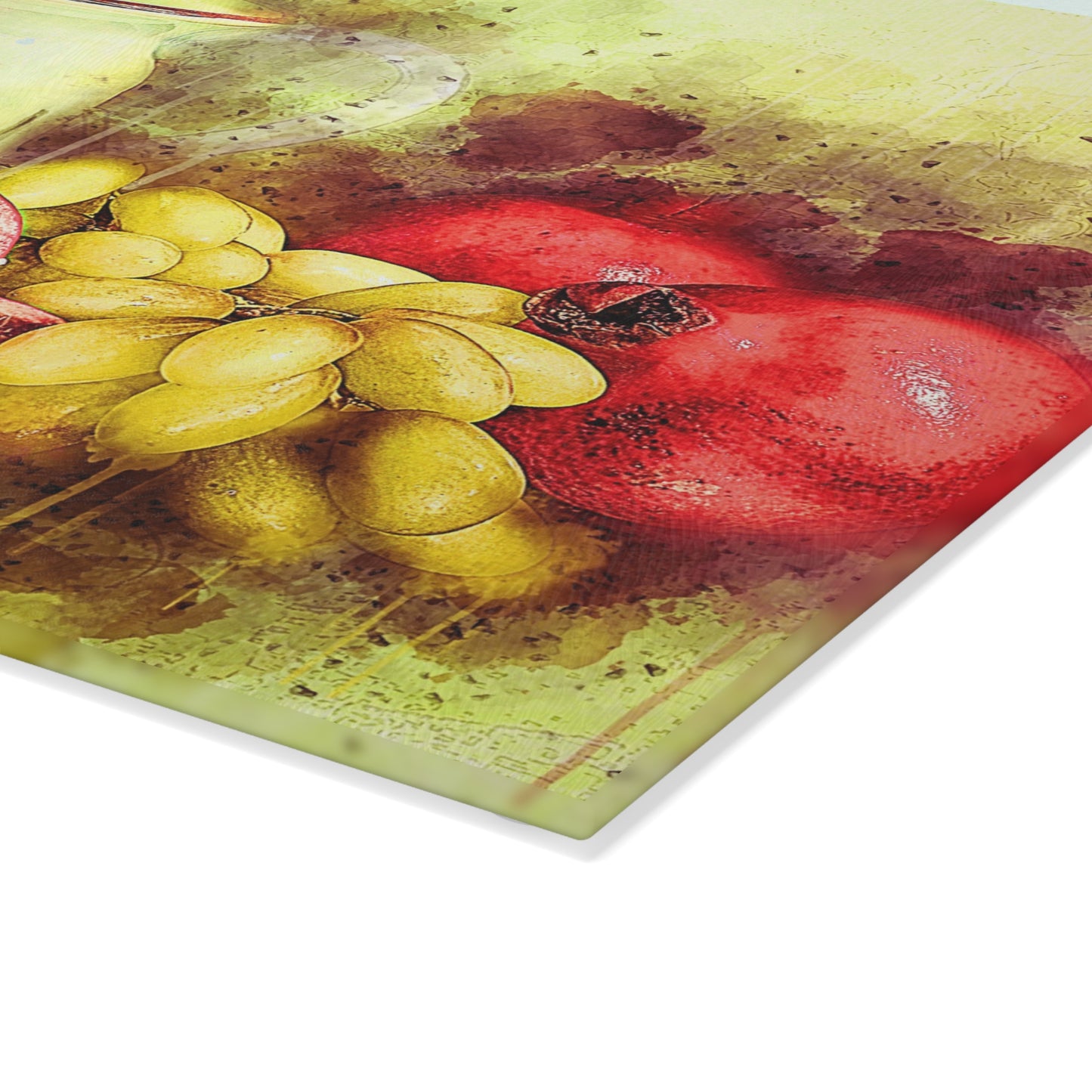 Assorted Fruit Glass Cutting Board
