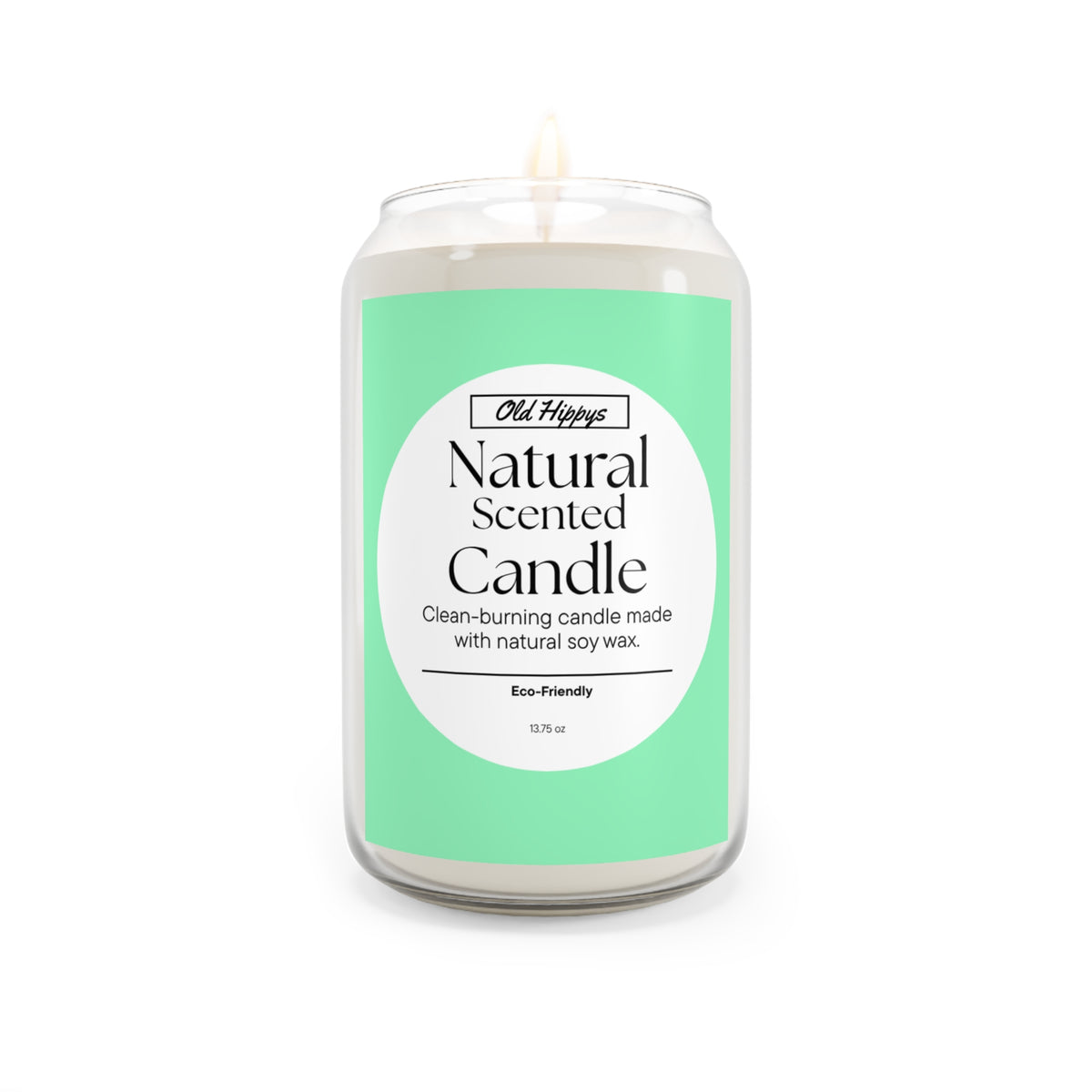 Natural Scented Soy Candle 13.75oz — Clean-Burning Eco-Friendly Candle