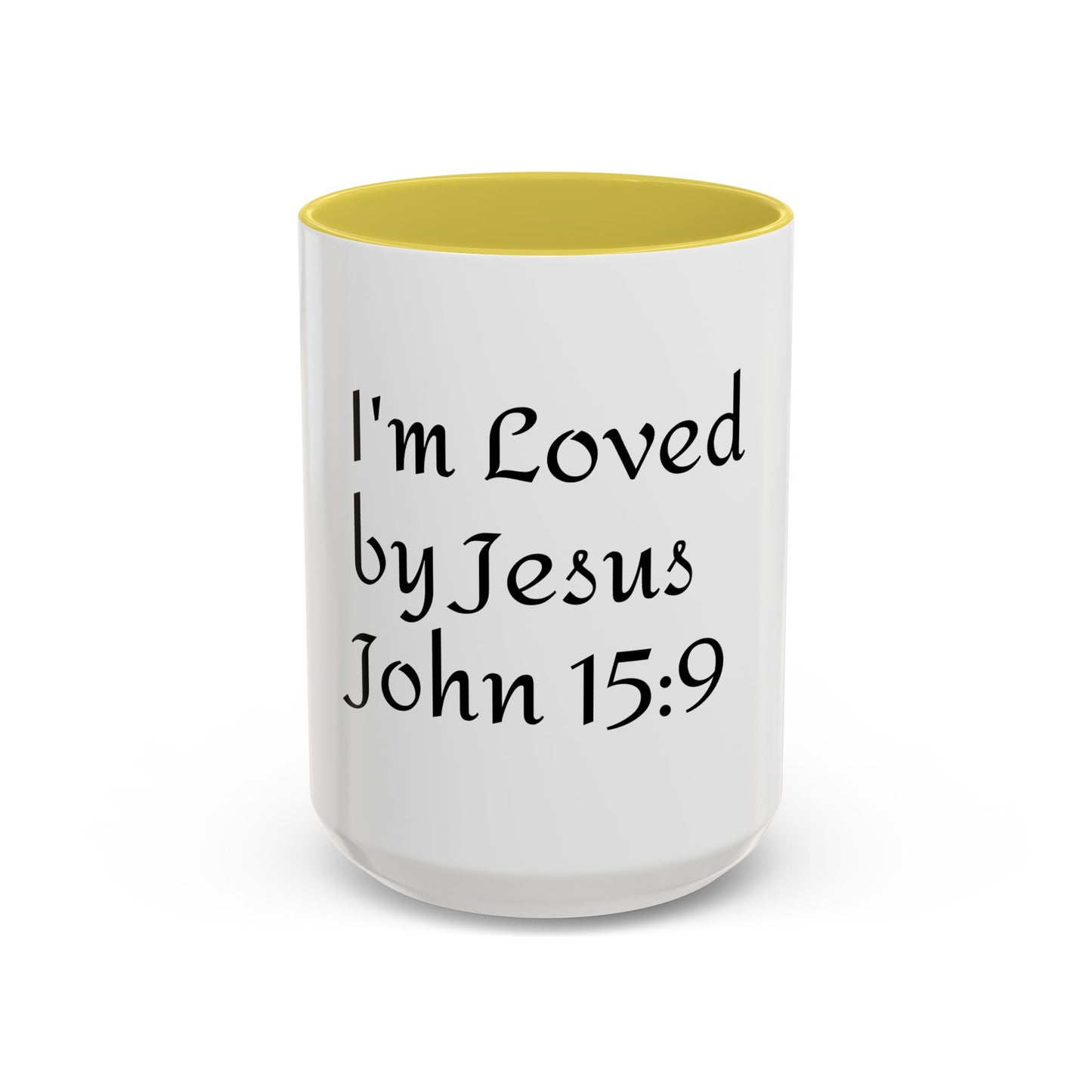 Inspirational Coffee Mug - "I'm Loved by Jesus John 15:9" - Perfect Gift for Faith Lovers