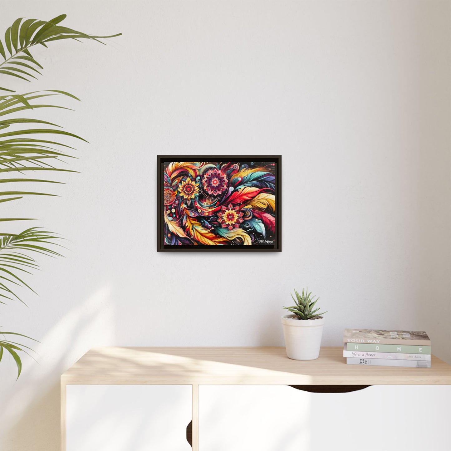 Bohemian Abstract Vision 3 Framed Canvas Wrap