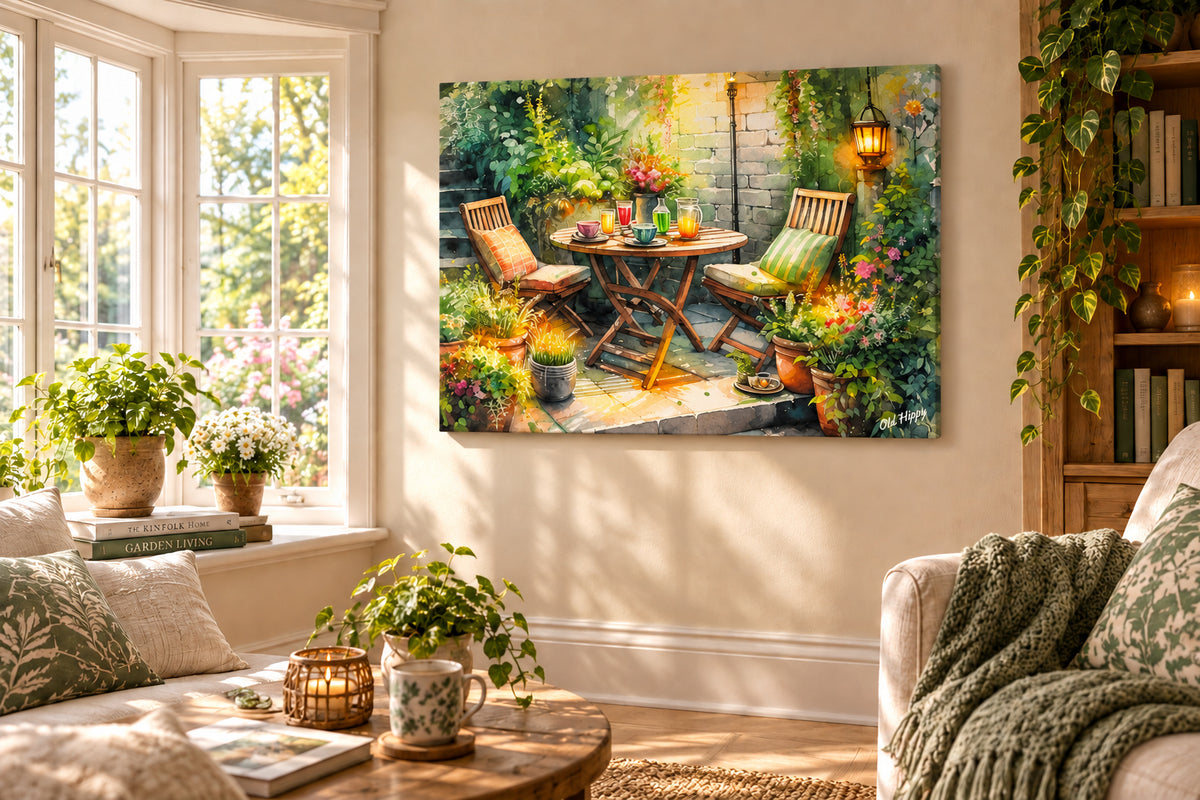 Serene Garden #1 Canvas Wrap