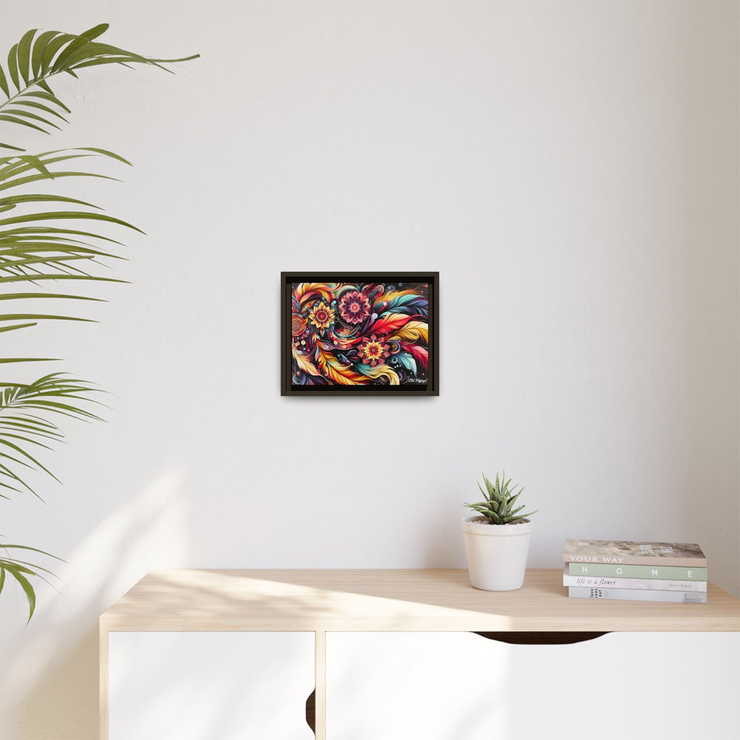 Bohemian Abstract Vision 3 Framed Canvas Wrap