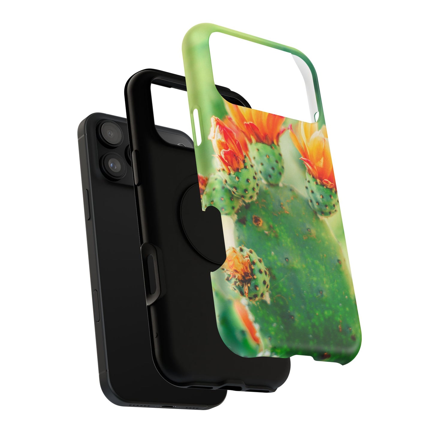 Cactus Bloom Phone Case — Impact-Resistant Floral iPhone Cover