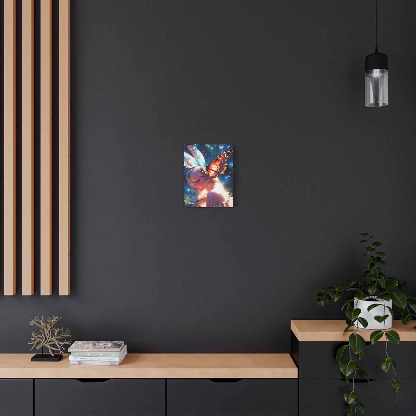 “Butterfly Angel” – Ethereal Fantasy Portrait Canvas