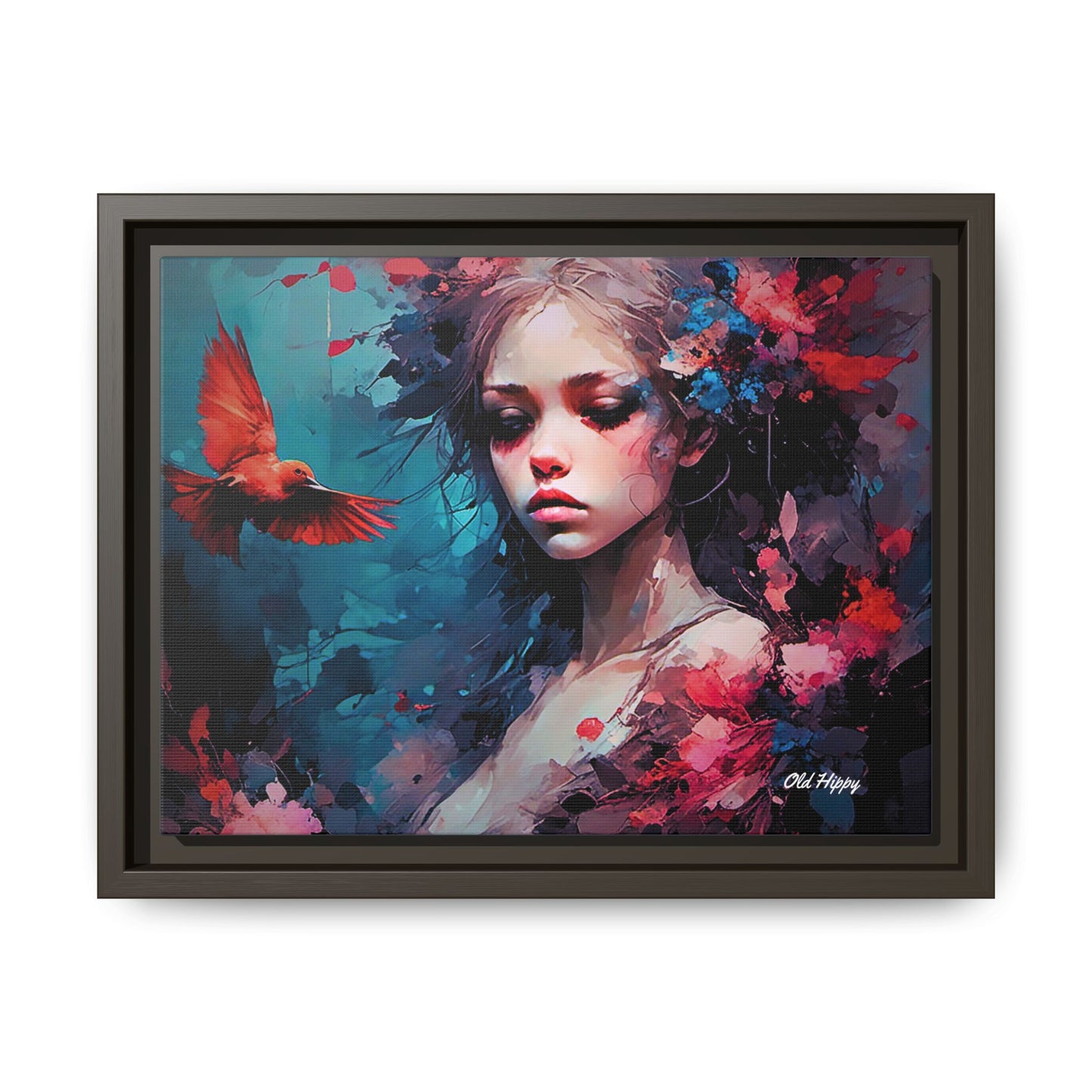"Where Prayers Become Flight" Framed Canvas Art