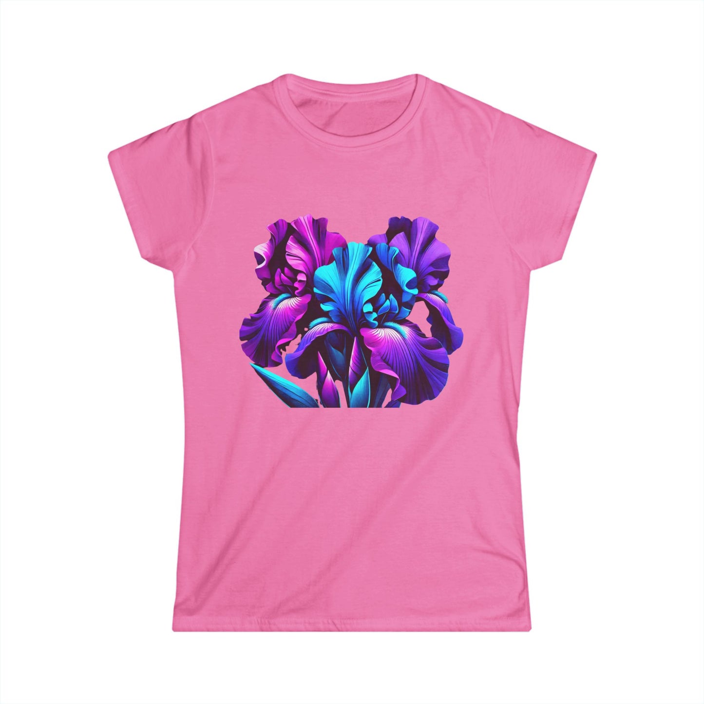 Purple & Blue Iris Bloom Women's TShirt