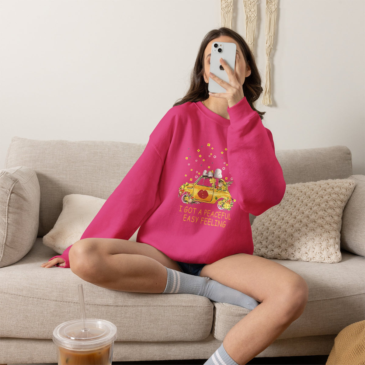 I've Got a Peaceful Easy Feeling Unisex Crewneck Sweatshirt