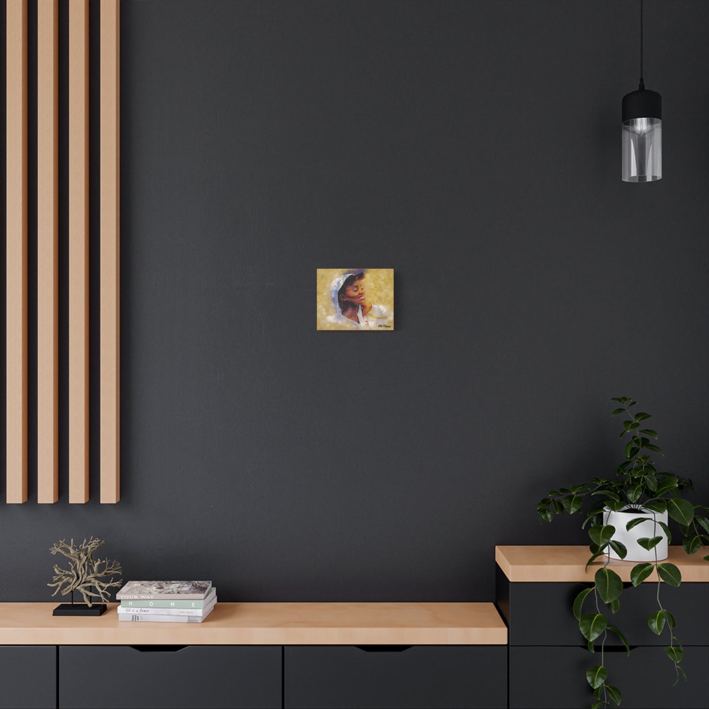 Golden Joy- Radiant Portrait Canvas Art