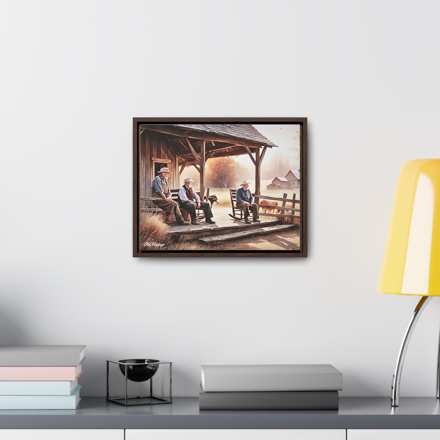 Farm Life Simplicity Framed Canvas Wrap