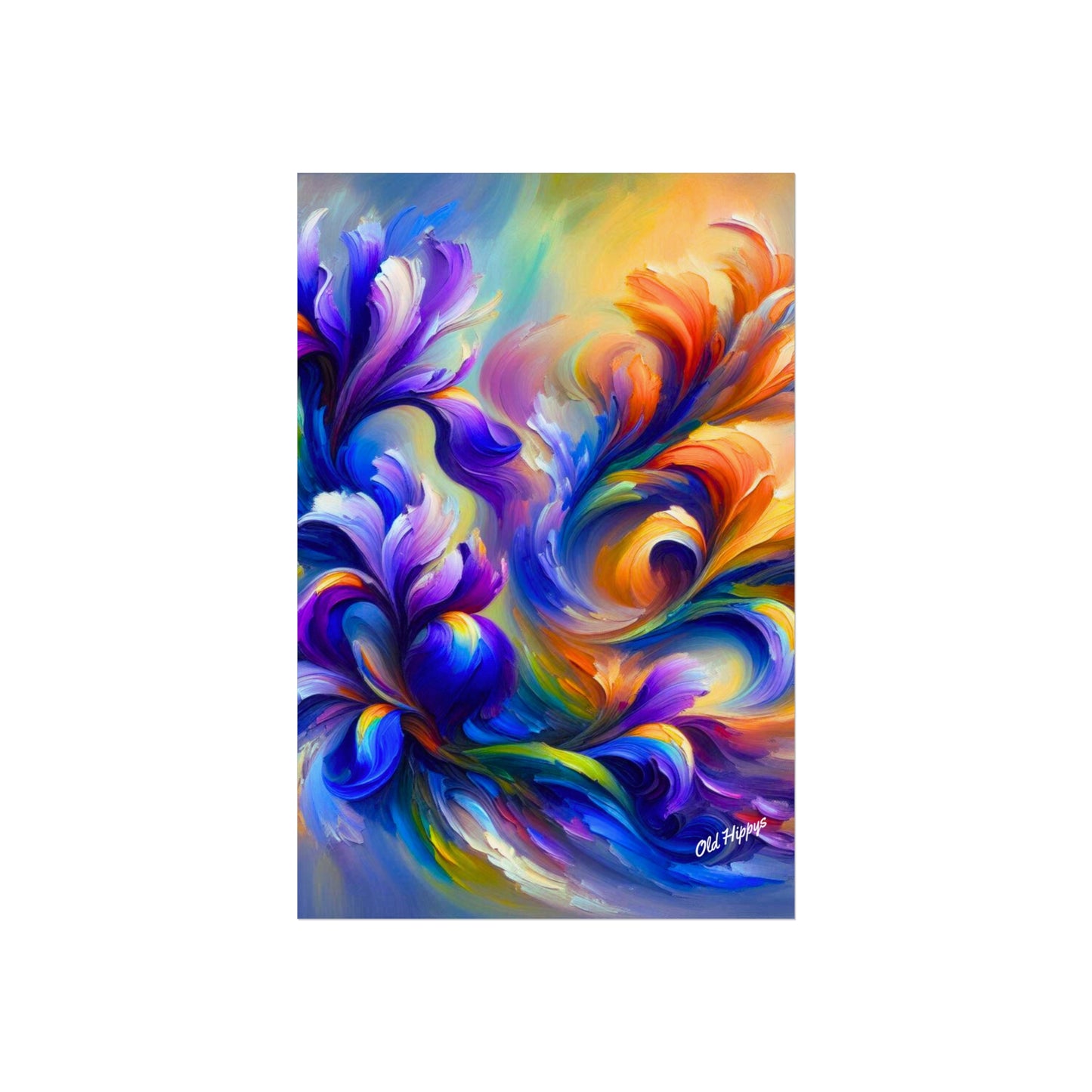 Iris Symphony Fine Art by Old Hippy