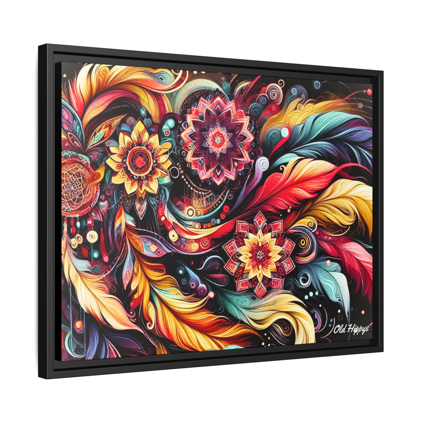 Bohemian Abstract Vision 3 Framed Canvas Wrap