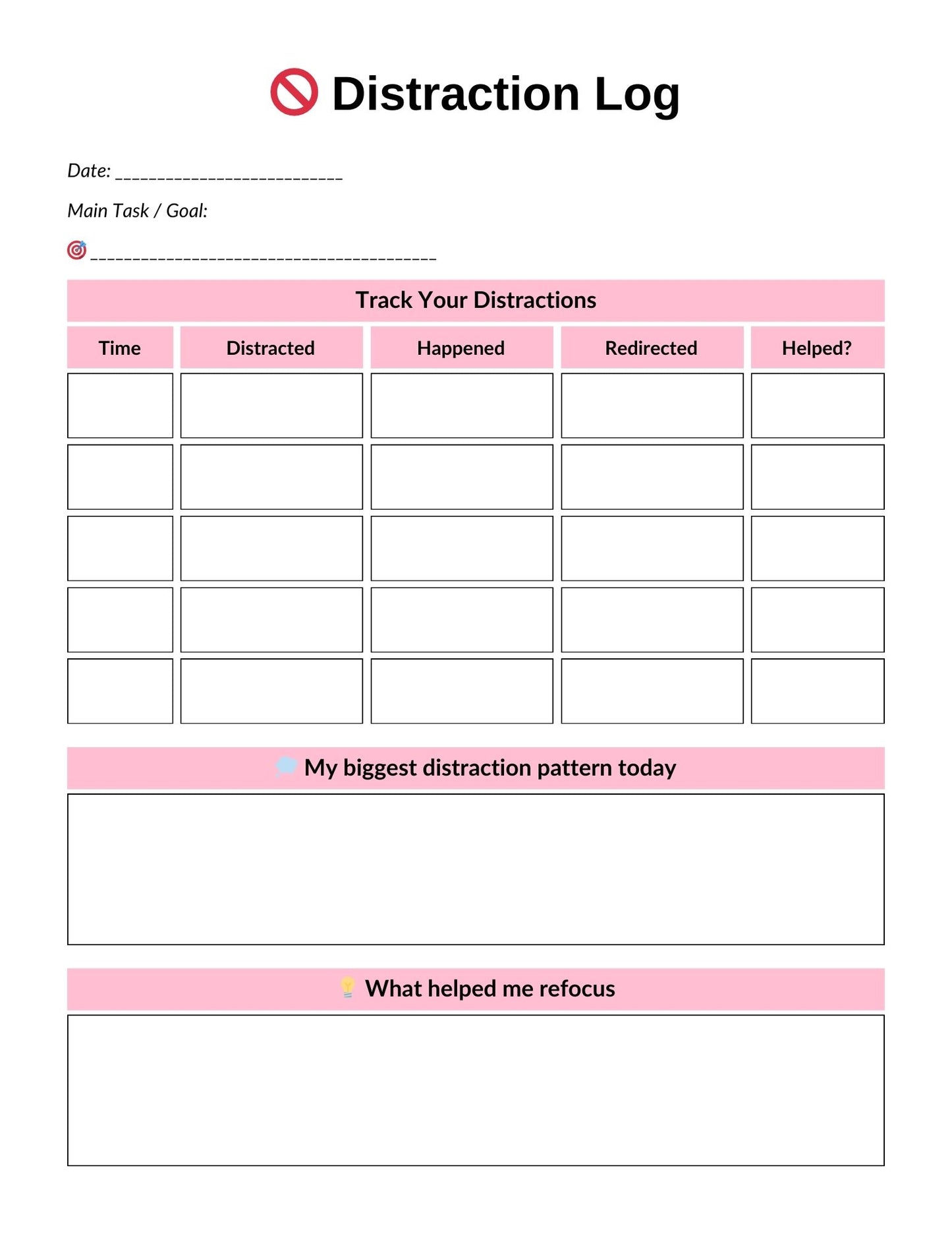 ADHD Balanced Mind Planner