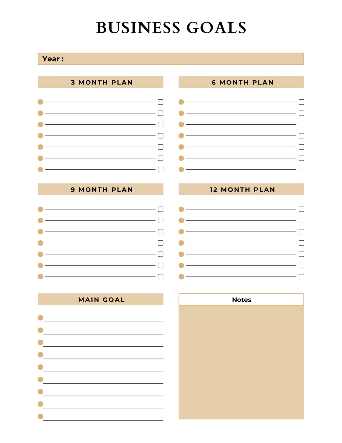 Dream Big Plan Well Business Planner
