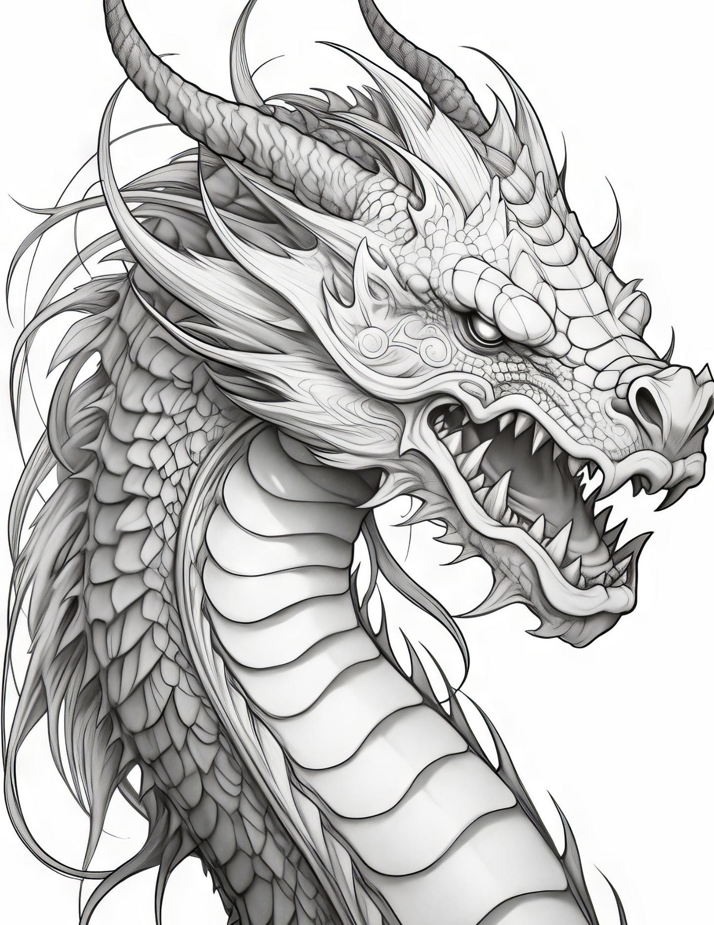 Fantasy Dragons Coloring Pages