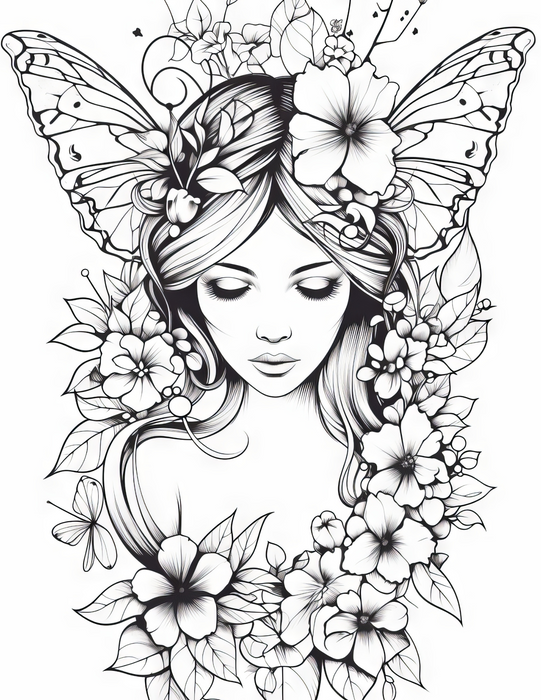 Fantasy Fairies Coloring Pages