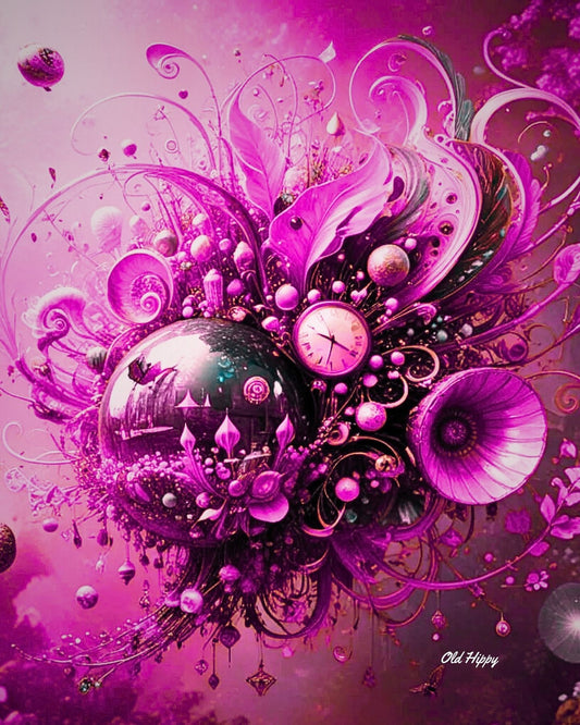 “Lavender Mechanica” – Surreal Fantasy Steampunk Clockwork Art by Old Hippy