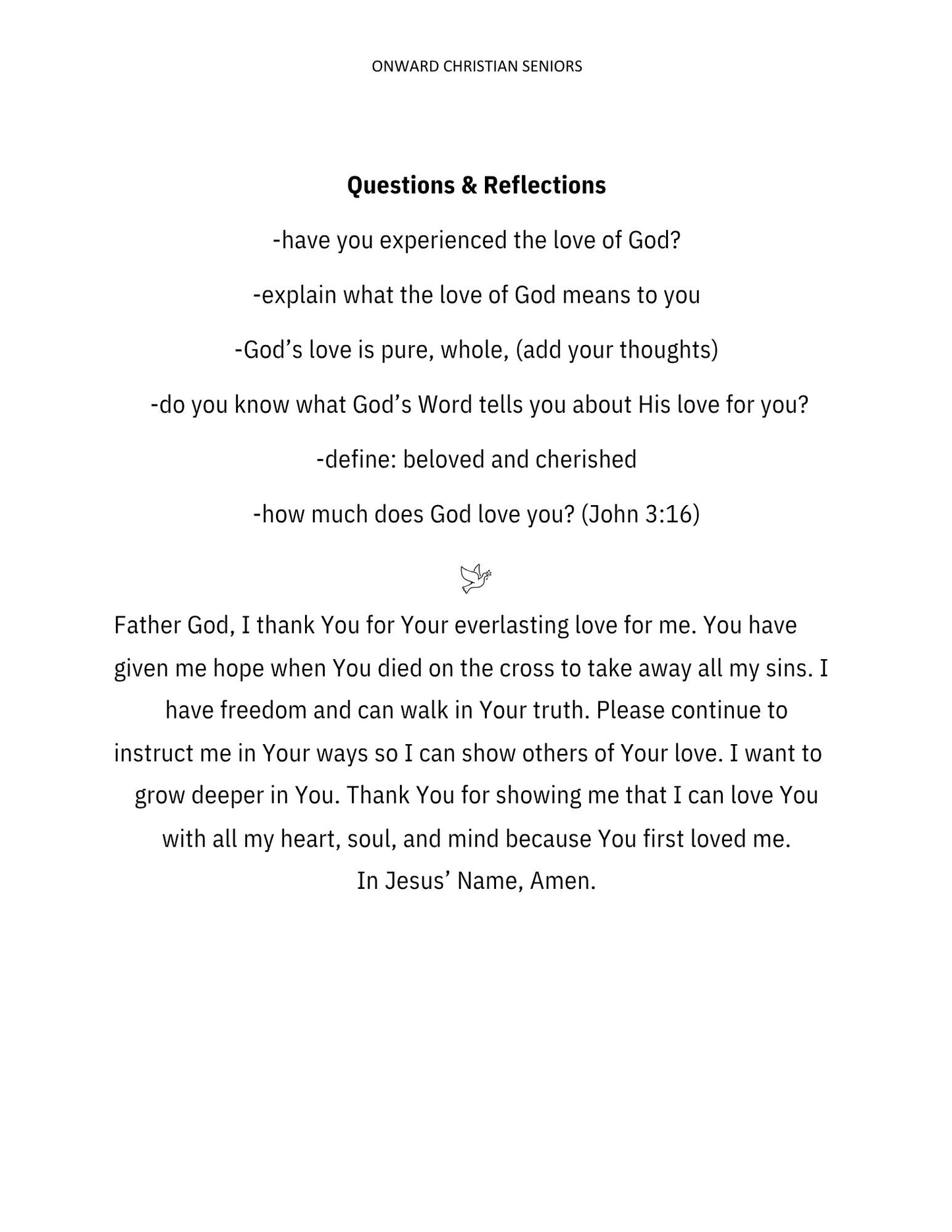 Onward Christian Seniors