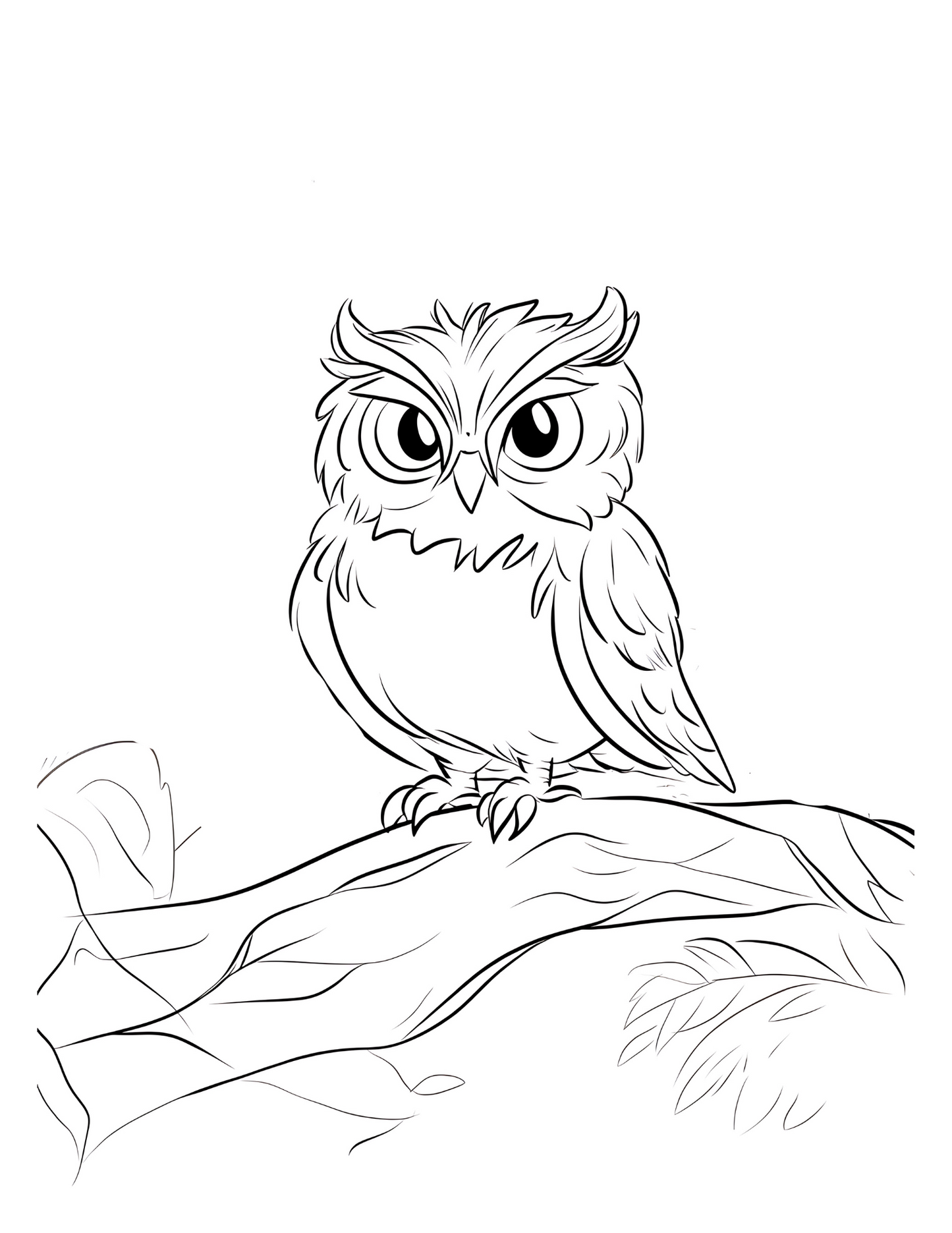 Whimsical Owl Coloring Pages