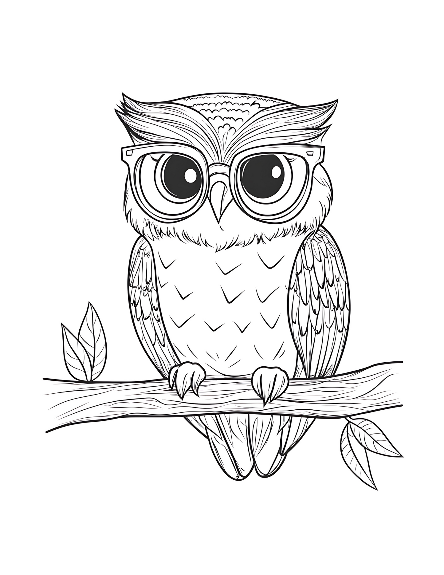 Whimsical Owl Coloring Pages