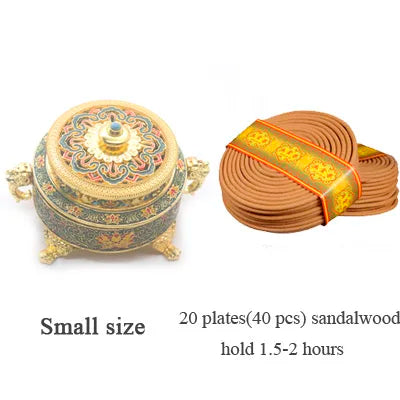 Celestial Lotus Incense Burner Tibetan Style