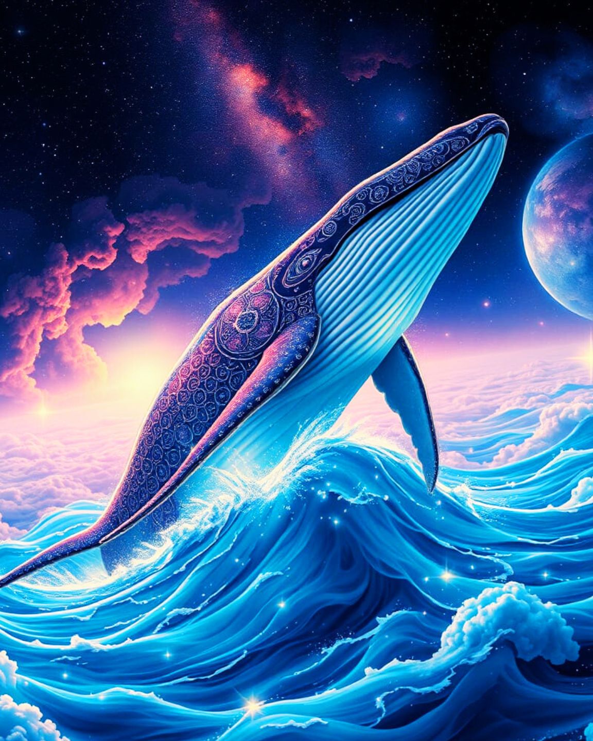 “Starlight Leviathans: Cosmic Whale Collection” – Digital Download (3-Piece Collection)